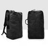 Portable Travel Men Solid Color Canvas Backpack Large Capacity Sport Rucksack