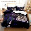 Neues Black Clover Bettwäscheset Einzelbett Doppelbett Full Queen King Size Bettwäscheset Schlafzimmer für Jungen und Erwachsene Bettbezug-Sets 3D Anime Bettlaken-Set