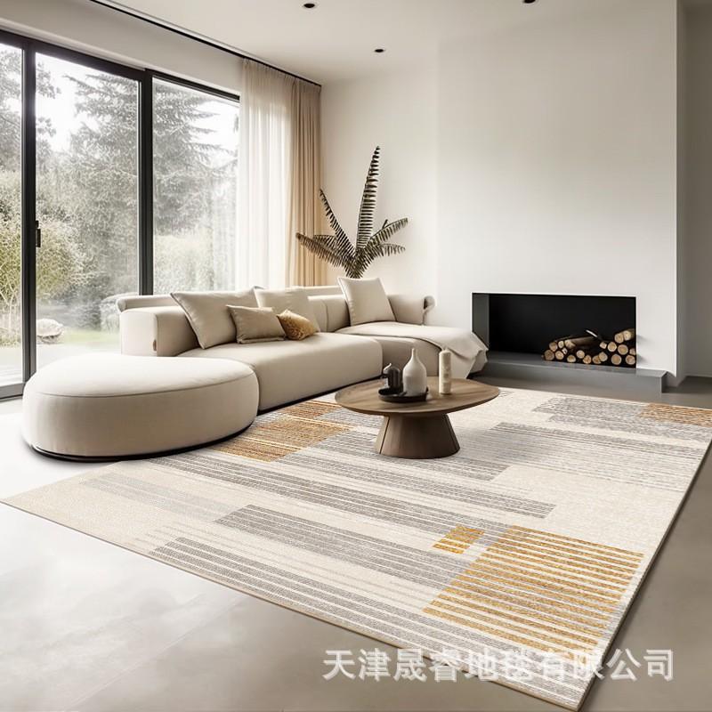 Soft Crystal Velvet Area Rug Living Room Sofa Coffee Table Bedroom Study Modern Geometric Washable