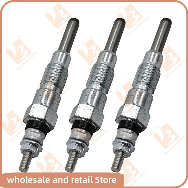 

3PCS Glow Plug 15951-65510 15951-65512 10mm For Kubota D650 D750 D850 D950 D1102 D1302 1595165510 1595165512 Engine Spare Parts 3PCS