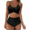 Women Swimwear Bikini Swimsuit Bathing Suit High Waist Sexy Cross Body Beach