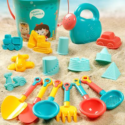 18 peças Brinquedos de Praia Infantis Criativos Pirâmide Castelo Molde de Areia DIY Verão Praia Caixa de Areia Conjunto de Ferramentas