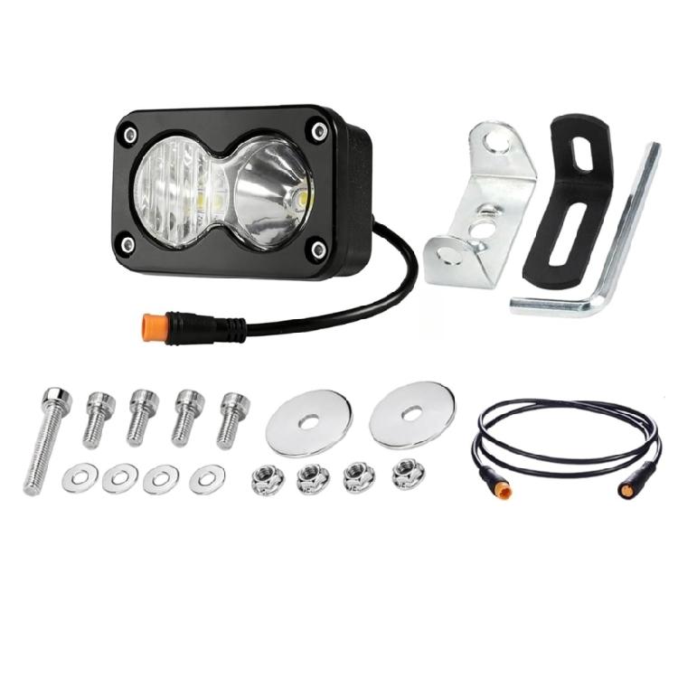 6000-6500K Powerful 20W LED Headlight For Ridstar Electric Motorcycles Commuters Bikes With Easy Plugs Play Setups
