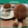Entzückendes Kaffeebohnen-Stofftier Realistisches kurzes Plüsch-Kaffeebohnen-Kissen Tolles Geschenk für Kaffeeliebhaber