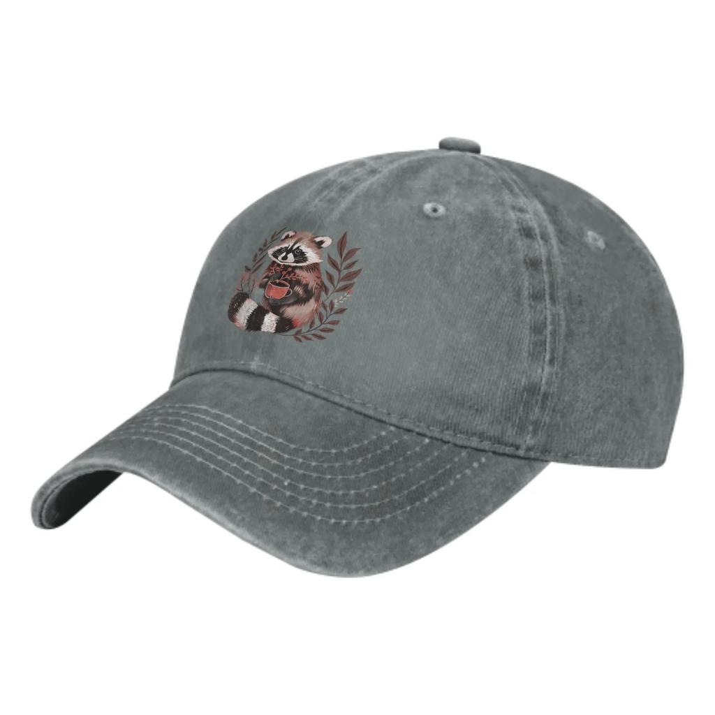 Raccoon Summer Classic Fashion Men Trucker Hat Cotton Breathable Women Cowboy Cap Outdoor Leisure Basketball Caps