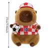 Sport Football Capybara Plush Toy Stuffed Capybara Fluffty Doll  Children Gift