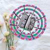 Flower Diamond Painting Wooden Serving Tray Decorative Diamond Painting Dinner Plate Tray Good for Parties Or Bed Food Tray