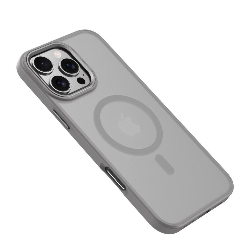 Compatible iPhone 15 Pro/16 Pro Max Magnetic Transparent Matte Protective Case