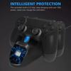 Base Carregadora para Controle de PS4/PS4 Slim/PS4 Pro, Base de Carregamento Rápido para Joystick Duplo USB, Suporte Carregador, Carregador de Gamepad com Indicador