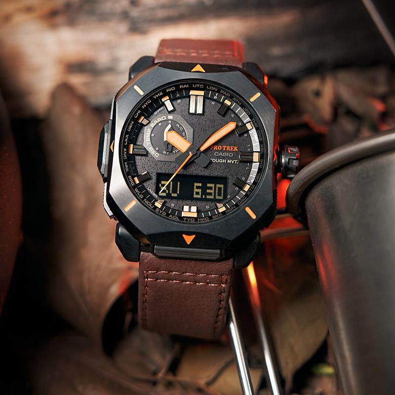 Casio Reloj Negro PRO TREK para Hombre PRW-6900YL-5PR PRW-6900YL-5PR