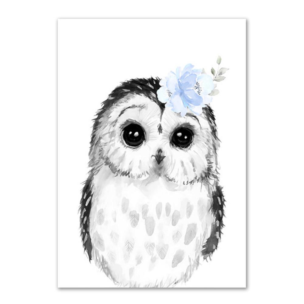 

Персонализированное детское имя, украшение на стену, картина на заказ, настенный художественный постер для детской комнаты, деко в спальню, картина с животными, холст 21x30cm No Frame