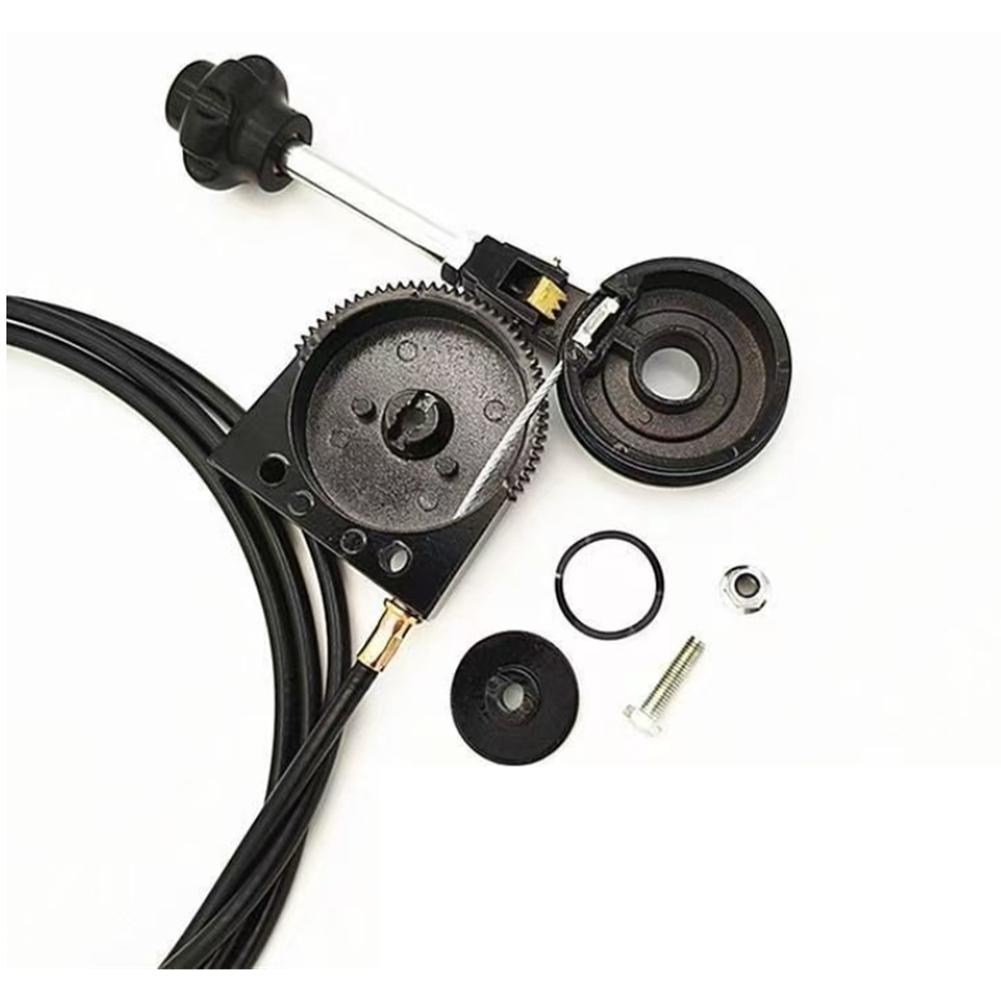 L10A Hand Throttle Control 1 Meter Self-Locking Cable Assembly For Excavator Harvester Tractor Ship Spreader чёрный