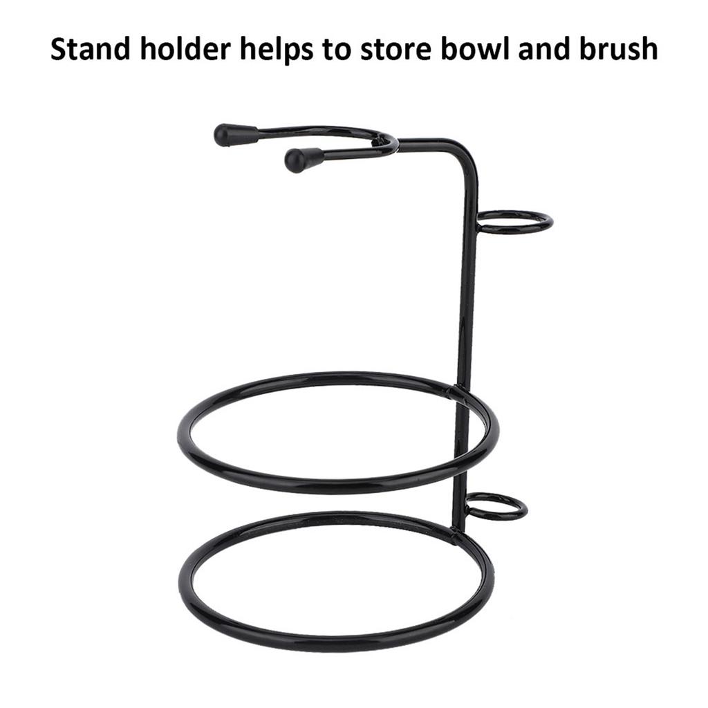 Pánská sada na holení vousů Profesionální Bezpečný Holicí strojek Štětka Miska Stojan Držák Nástroj na holení knírku