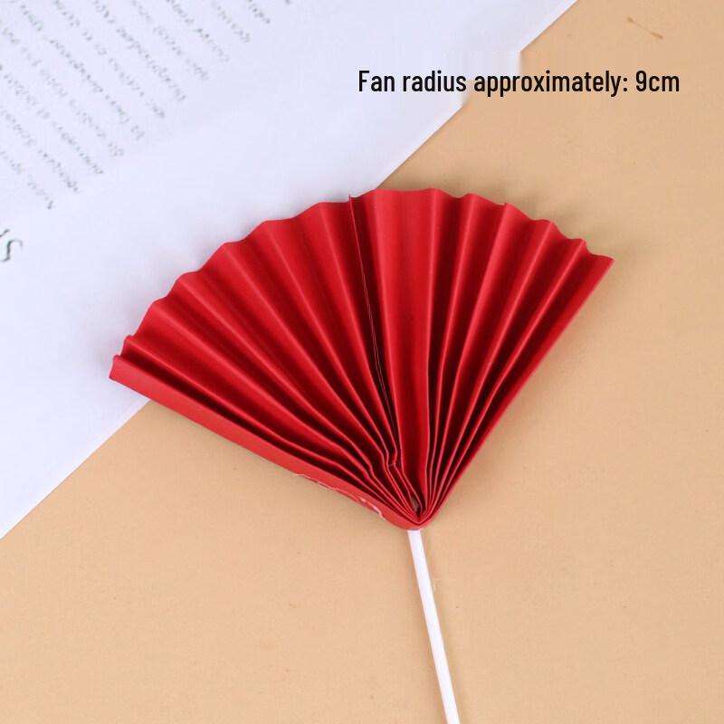 Складной веер LIEI в китайском стиле с изображением цветущей сливы