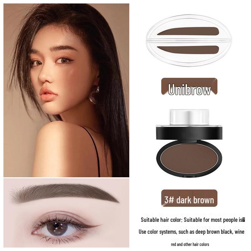 

Стойкий водостойкий штамп для бровей: Стойкая пудра и карандаш для бровей для начинающих 6g