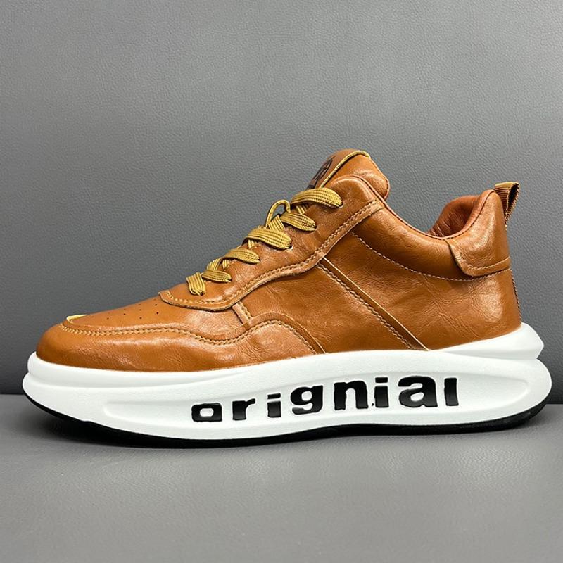 

Light luxury high-end men s shoes new summer leather sports shoes men s platform casual shoes heightening soft-soled dad shoes 38 верблюд