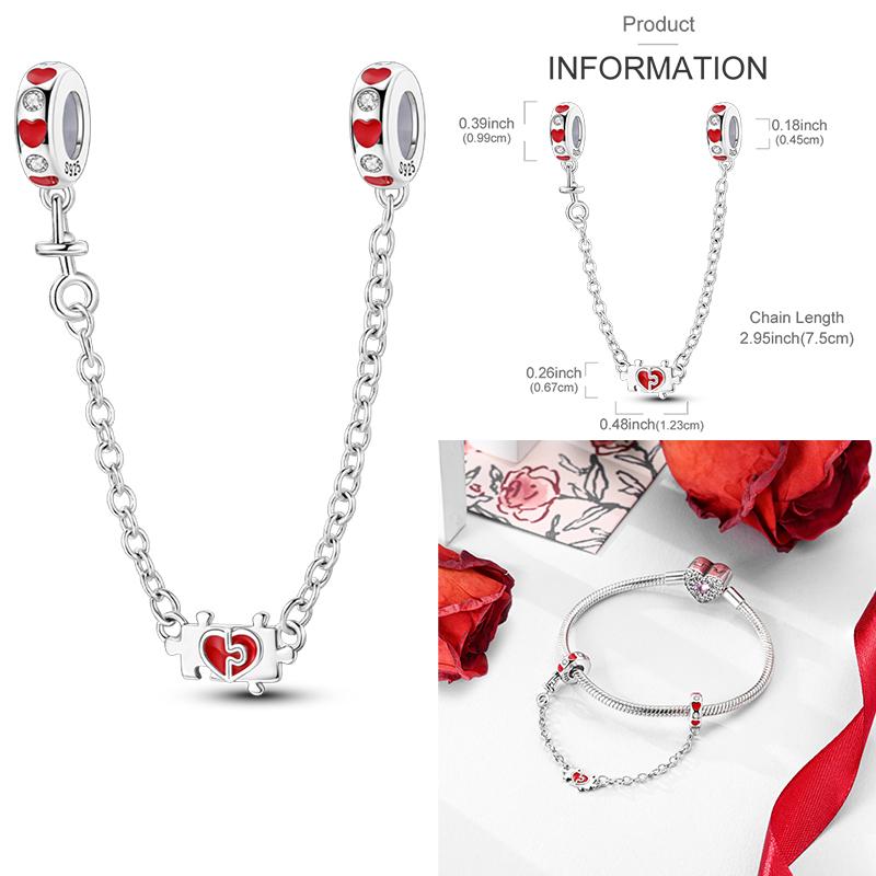 

Copper Heart Shaped Keylock Cross Roses Cat S Paw Bouquet Owl Safety Chains Fit Original Bracelets Diy Jewelry