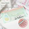 Pastel Transparent Mesh Zipper Pencil Pouch Heavy Duty Smooth Zipper Stationery Bag for School Exams Office Storage