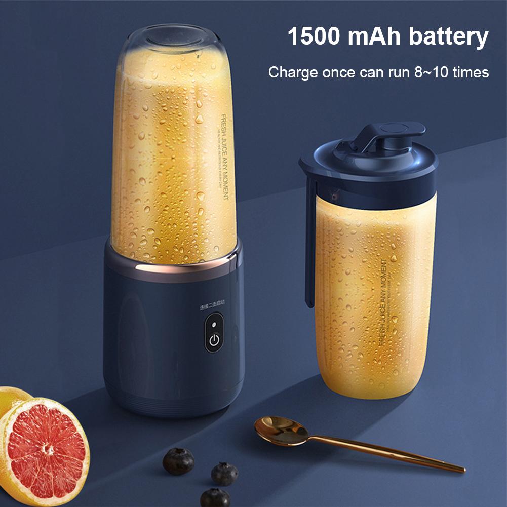 300ml Multifunctional Juicer 6 Blades Small Electric Juicer Summer Personal Fruit Juice Blenders Usb Charging Juicer Juice Cup