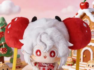 20CM Cookie Run Kingdom Game White Lily Cookie Cute Plush Doll Body Dress Up Stuffed Toys Dolls Figures Gift for Adults And Kids