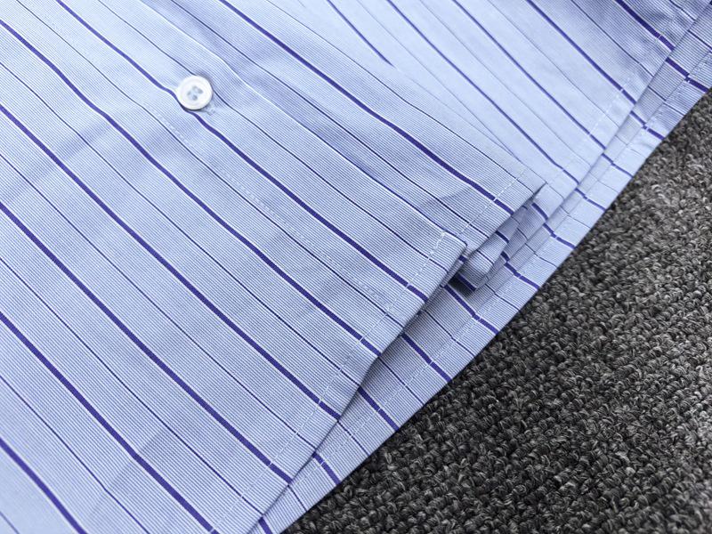 Longmei Women's Striped Pure Cotton Shirt, Spring-Summer 2026, Simple Commute Style with Lapel and Long Sleeves