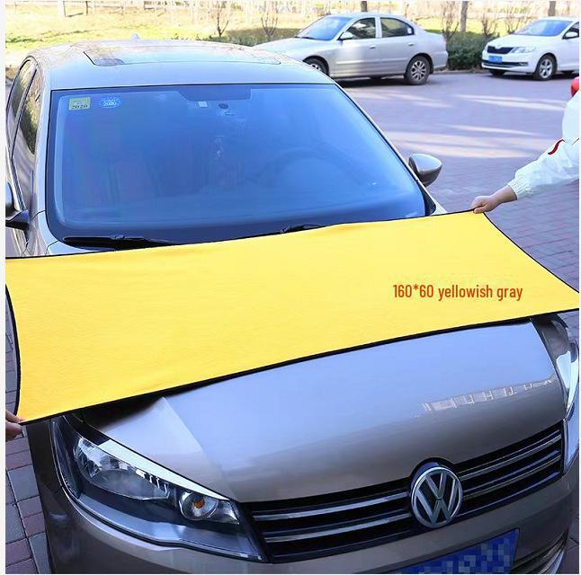160x60CM Flannel Thickened Car Cleaning Towel - 420g Fine Fiber Coral Fleece Absorbent Towel
