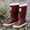 Rain shoes men and women wear fashionable and versatile outdoor waterproof and non-slip rain boots thickened velvet glue shoes