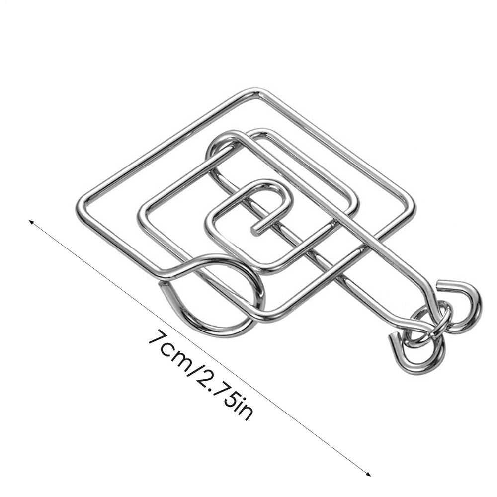 Materials Metal 3D Montessori Puzzle Wire Mind Brain Teaser Puzzles For Children Adults Anti-Stress Reliever Toys Kids Gifts