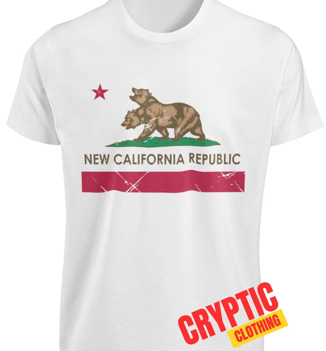 FALLOUT New California Republic Logo T-SHIRT S-3XL Funny Bear Video Game Graphic L