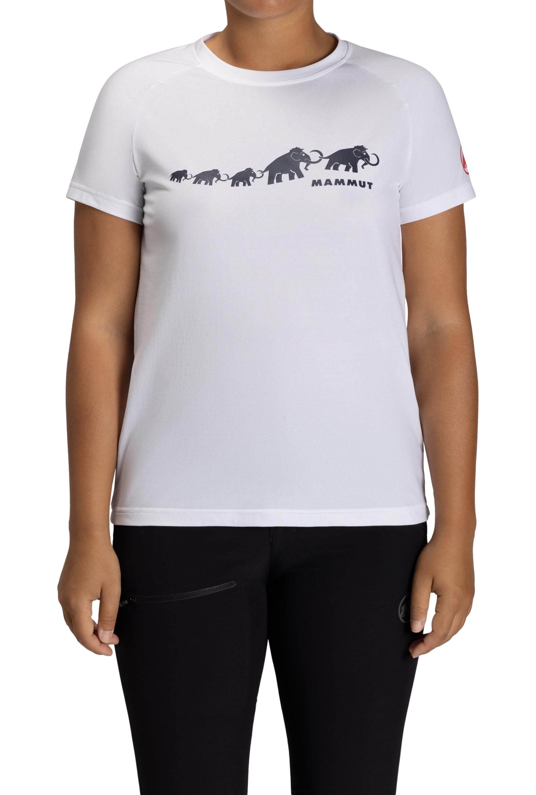 

QD Logo Print Asian Fit Logo Print AF Женская белая футболка PRT3 [Mammut] Женская/QD футболка 1017-02022