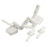 Toilet Seat Lid Hinge 1Pair White Plastic Toilet Bolts Screw Nuts For Bathroom Toilet Accessories