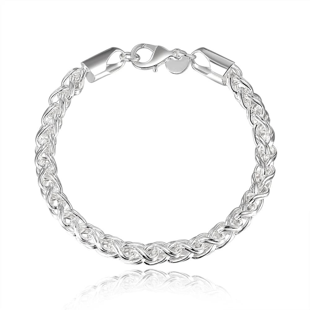 Fashion Jewelry 925 Sterling Silver Bracelet 6MM20CM Suitable for Women Fashion Wedding Party Gift Jewelry