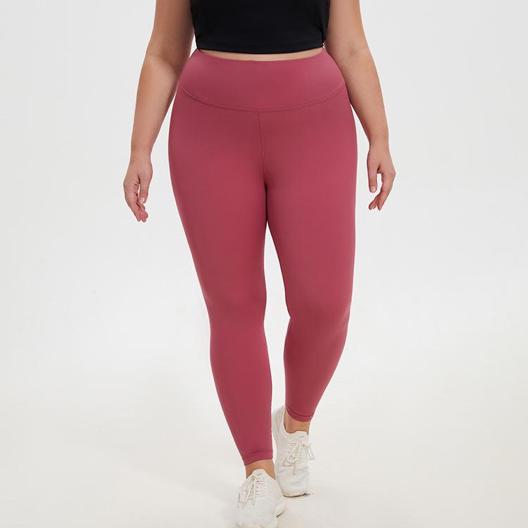 Women's High-Waist Peach Lift Yoga Pants – Seamless, Full-Length for Fitness
