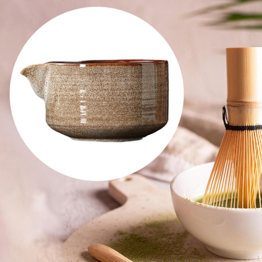 Ceramic Matcha Bowl Mixing for Whisking Handcrafted Chawan Accessories Family