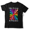 Equality T Shirt The Future Is Inclusive Unisex LGBT Rainbow Gay Pride Vintage