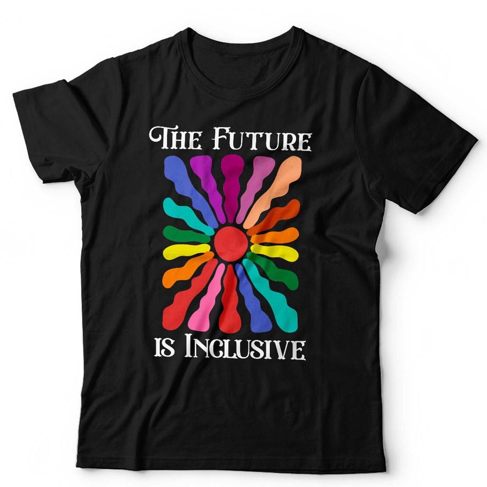 Equality T Shirt The Future Is Inclusive Unisex LGBT Rainbow Gay Pride Vintage