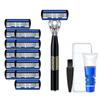 2024 Men's Razor: 12-Pack 6-Layer Blades with Wind Speed Feature