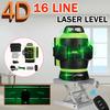 4D 12/16 Lines Laser Level 360 Horizontal And Vertical Cross Super Powerful Auto Self-Leveling Green Line Laser Level