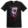 Owl Graphic T Shirt Fierce Blood Splatter Art Design Cool Tee Artistry
