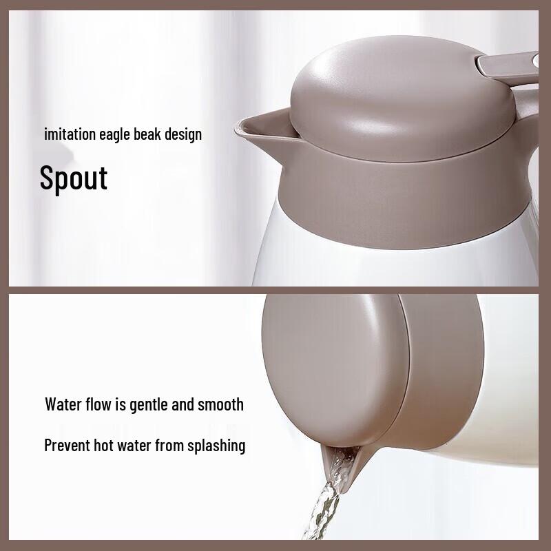 TOMIC 2L Stainless Steel Press-Type Thermos Flask