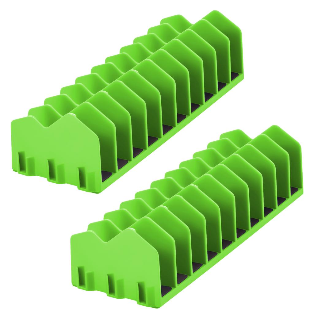 Pliers Organizer Rack with Nonslip Rubber Base 10 Slots Plier Rack Space Saving Plier Cutters Screwdriver, Wrench Tool Organizer