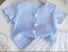 Girls Summer Fashion 2 Piece Set Cute Short Sleeve Top And Skirt Outfit Trendy Baby Clothes For Kids