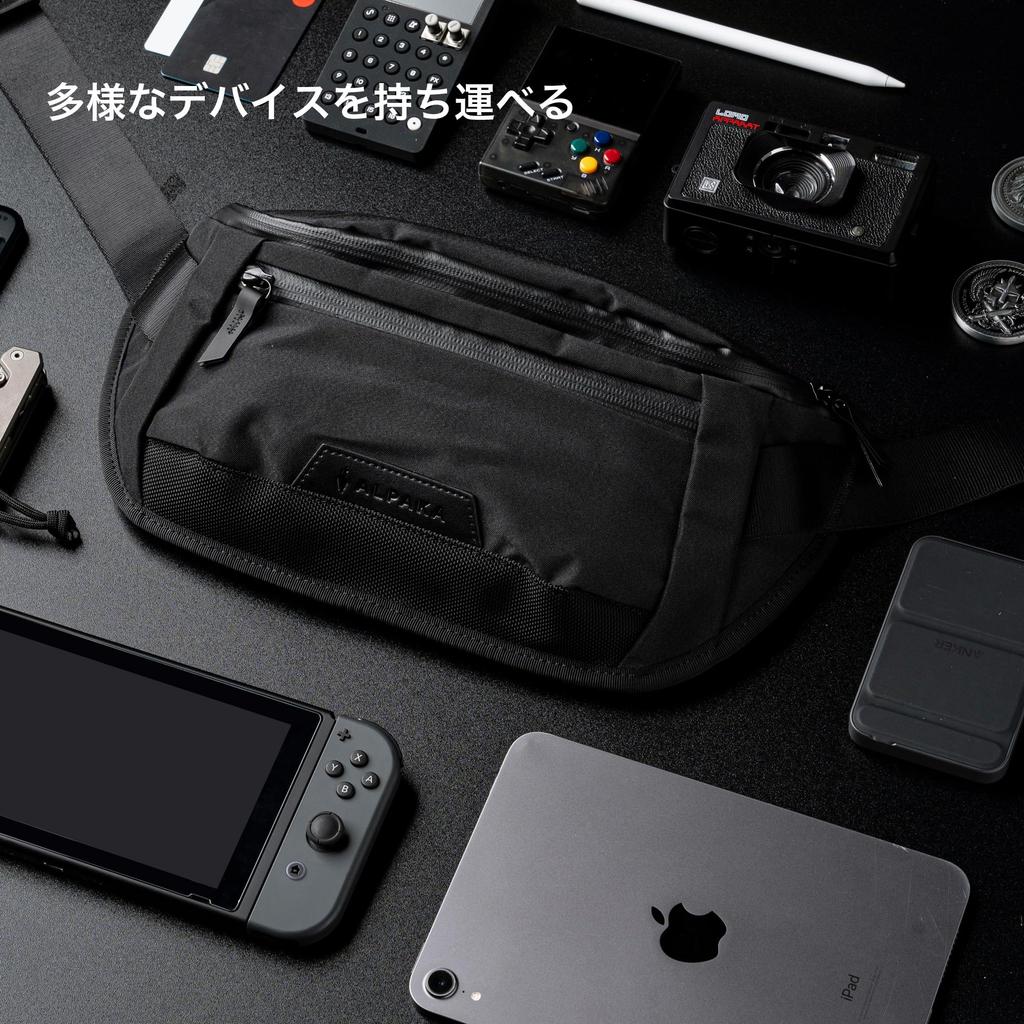 ALPAKA Bravo Sling Mini V2 Axoflux 300D Omuz Çantası, Askılı Çanta, Çapraz Askılı Çanta, Ayarlanabilir Askı, 2.5L Kapasite, iPad Mini Sığar, Mükemmel