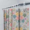 Vintage Pink Floral Shower Curtain Modern Bathroom Decor for Home Decoration