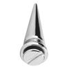 10 Stück Metallspitzennieten und Nieten Schraubverschluss für DIY Lederhandwerk (Silber)