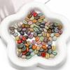 [8x10mm] 20pcs Acrylic Picasso Coffee Bean Beads Loose Spacer Beads for Necklace Bracelet Earring DIY Jewelry Making Beads