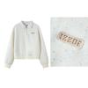Izzue IT Women's Fall Colorful Speckle Half-Zip Polo Sweatshirt