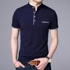 2026 New Fashion Brand Polo Shirt Men's Summer Mandarin Collar Slim Fit Solid Color Button Breathable Polos Casual Men Clothing
