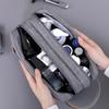 Simple solid color large capacity women's handbag Large capacity zipper waterproof Oxford handbag Daily wash and toiletries bag
