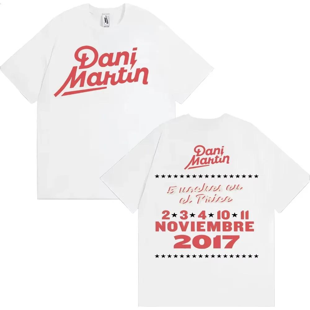 Rapper Dani Martin Noviembre Merch Tee Shirt Men Clothing Harajuku Gothic Oversized T Shirts Casual Cotton High Quality T-shirts